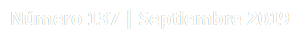 Número 137 | Septiembre 2019