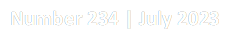Number 234 | July 2023