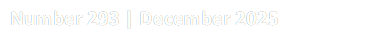 Number 293 | December 2025
