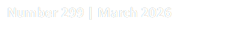 Number 299 | March 2026
